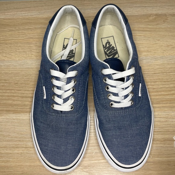 Vans Authentic Navy denim (White), Size 10 Women/8.5 Men *Great condition* - Picture 2 of 7